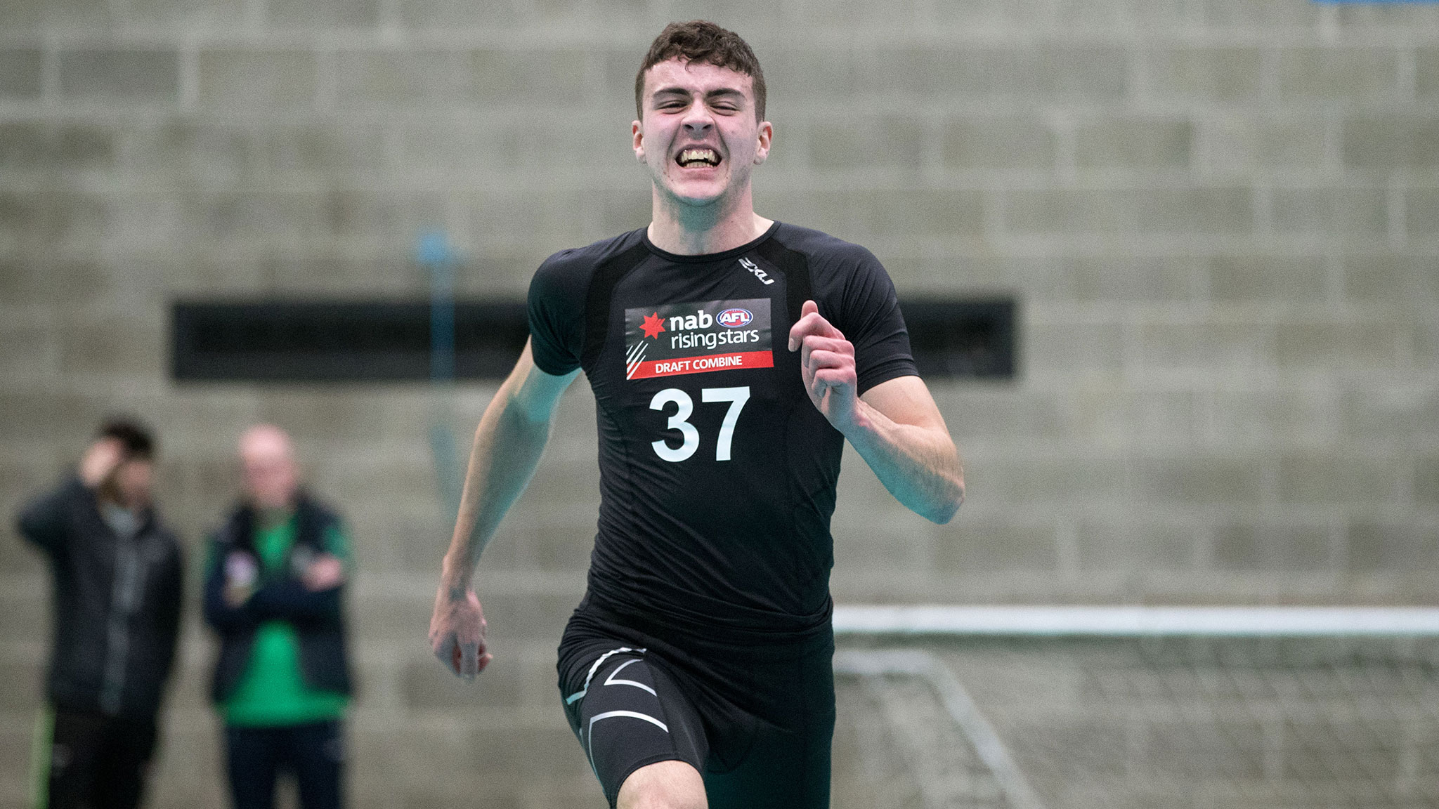 MaddenIrishprospect300x300.jpg James Madden broke the AFL Combine record in 20m sprint. Picture: Bryan Keane - AFL,Draft